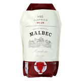 M&S Malbec red wine 1.5L, imported from the UK