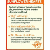 Peckish sunflower hearts bird food 2kg, imported from the UK