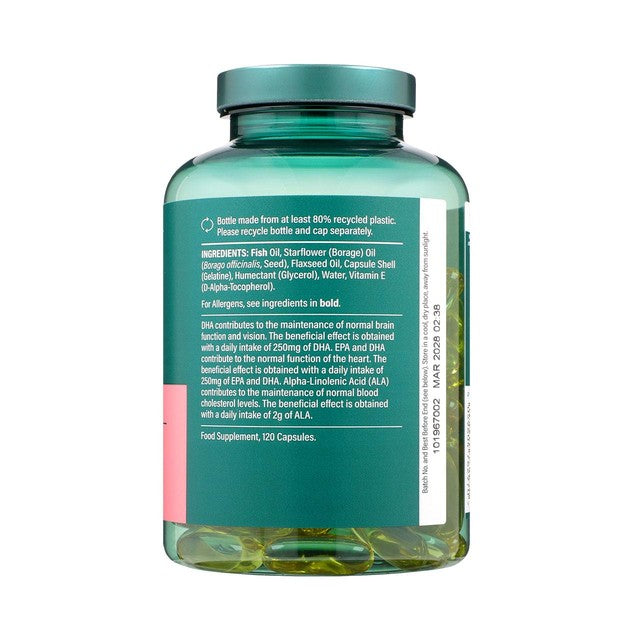 Holland & Barrett Triple Omega 3-6-9 supplement 120 capsules, UK version