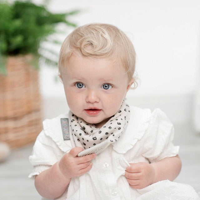 Cheeky Chompers Neckerchew Leopard Spot One Size - British product