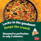 Birds Eye Mediterranean vegetable frozen microwavable rice steam bags 380g - British product