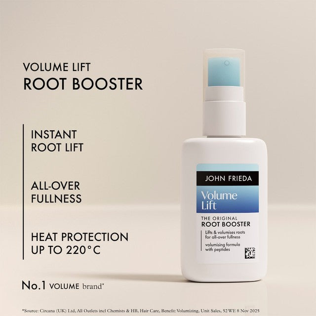 John Frieda Volume Lift Root Booster travel size, imported from the UK