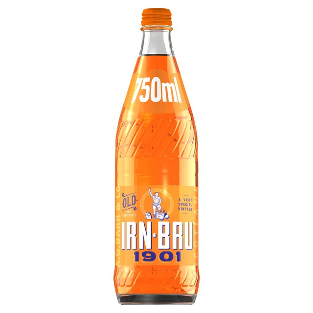 Irn-Bru 1901 sparkling soft drink 750ml, UK version