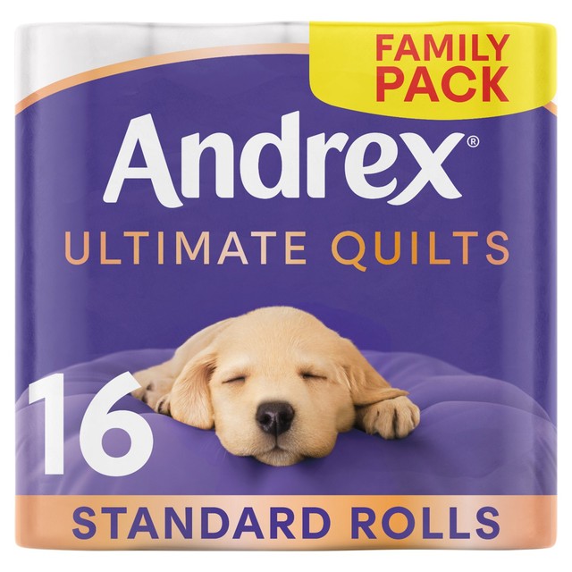 Andrex Ultimate Quilts toilet roll 16 rolls, UK version