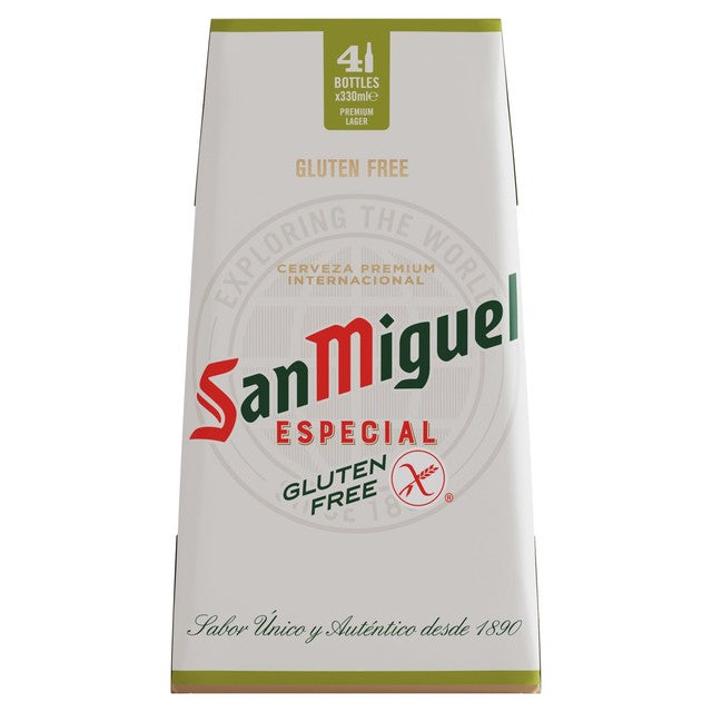 San Miguel Gluten Free Lager 4 x 330ml (British brand)