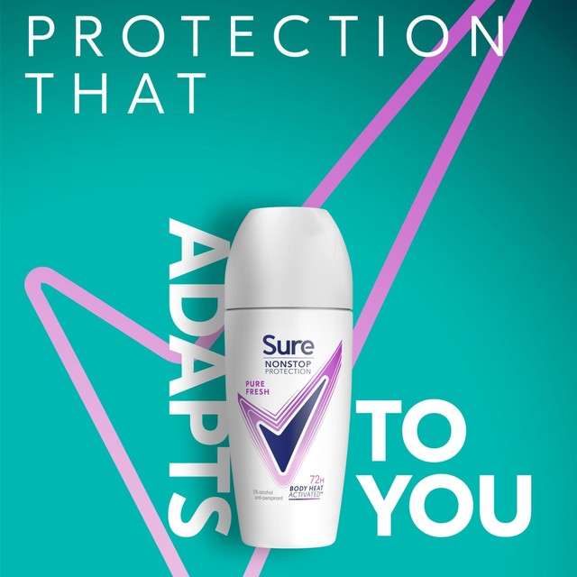 Sure Antiperspirant Deodorant Roll On Pure Fresh 50ml (British brand)
