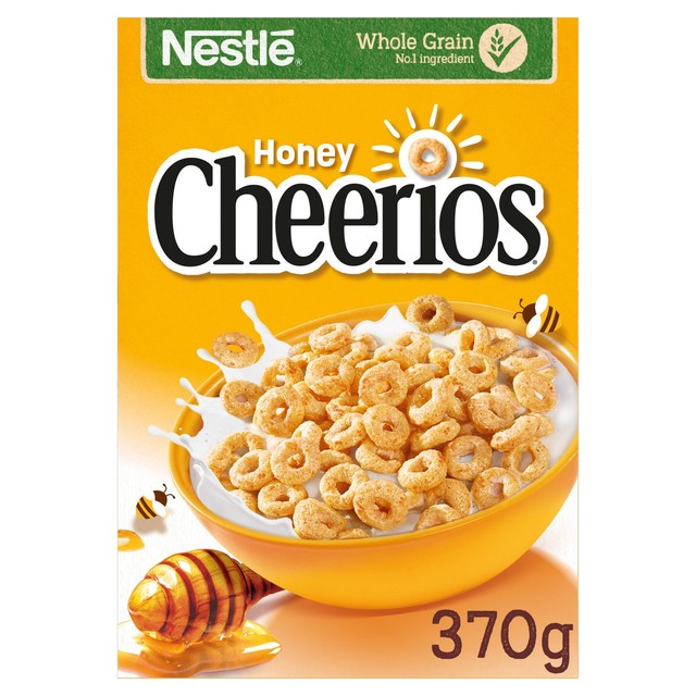 Nestle Cheerios Honey Multigrain Breakfast Cereal 370g - British product
