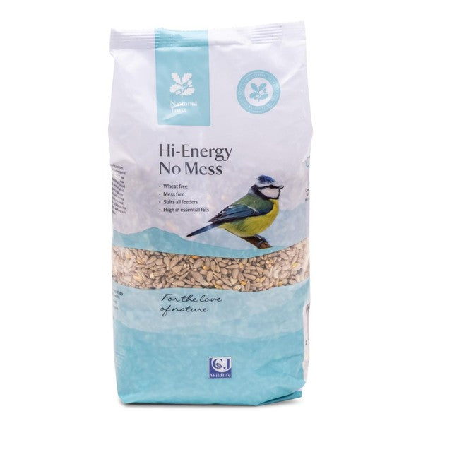 National Trust Hi Energy No Mess bird food, imported from the UK