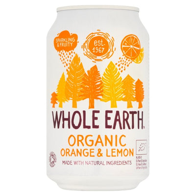M&S Whole Earth Økologisk Musserende Appelsin & Sitron Musserende Frukt Drikke 330ml- Kjøp online hos McGrocer