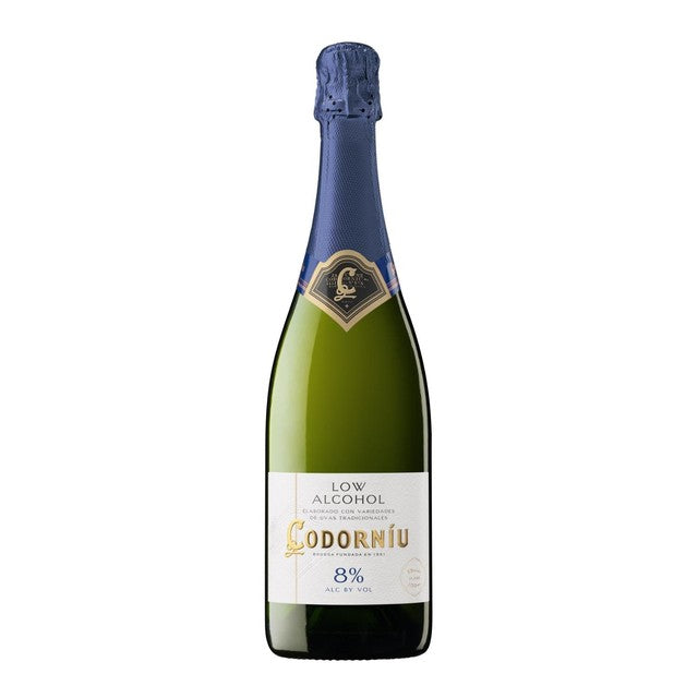 Codorniu 8% low alcohol sparkling wine 75cl - British product