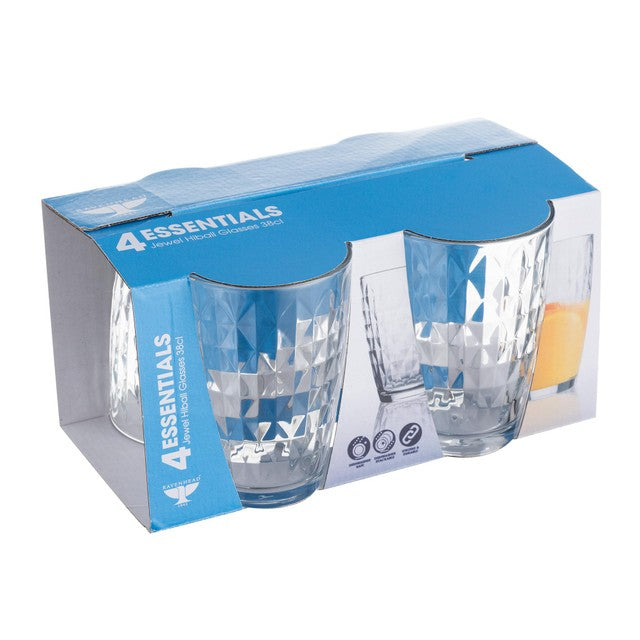 Ravenhead Jewel Mixer Glasses 4 pack, imported from the UK