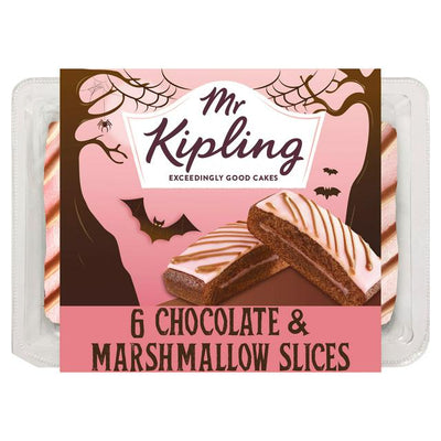 Sainsburys Mr Kipling Chocolate Marshmallow Slices x6- Buy online at McGrocer