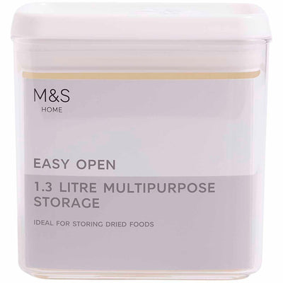M&S M&S 1.3L Food Storage Container White Mix- Buy online at McGrocer