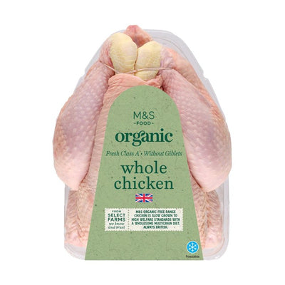 M&S Organic Free Range Whole Chicken 1.8kg