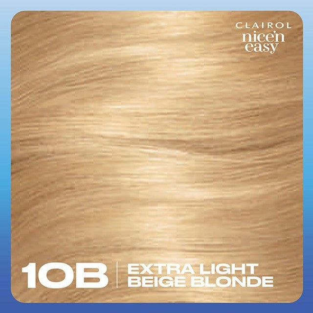 Clairol Nice'n Easy hair dye 10B Extra Light Beige Blonde - British product