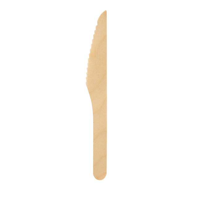 BioPak wooden knives 10 per pack - British product