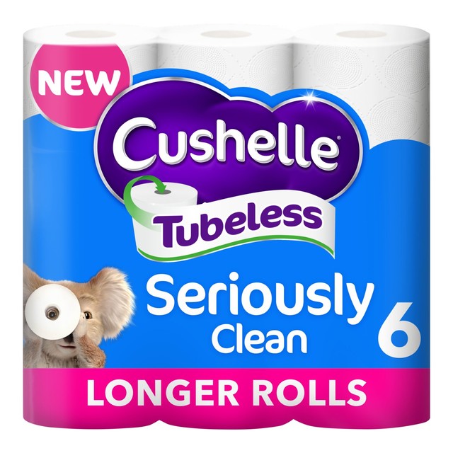 Cushelle original mega toilet rolls 6 pack - British product