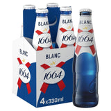 Kronenbourg 1664 Blanc premium lager beer 4x330ml bottles - British product