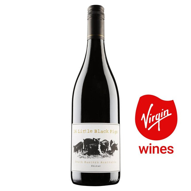 Virgin Wines 16 Little Black Pigs Shiraz red wine 75cl, UK version