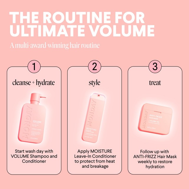 MONDAY Volume Shampoo 350ml, imported from the UK