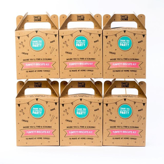 Craft & Crumb Funfetti biscuit kit 6 pack - British product