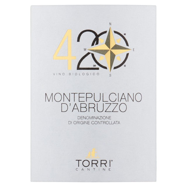 Torri Cantine Organic Montepulciano d'Abruzzo red wine 75cl (British brand)