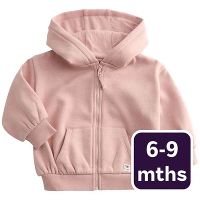 M&S Pink Zip Up Baby Hoodie 6-9 Months