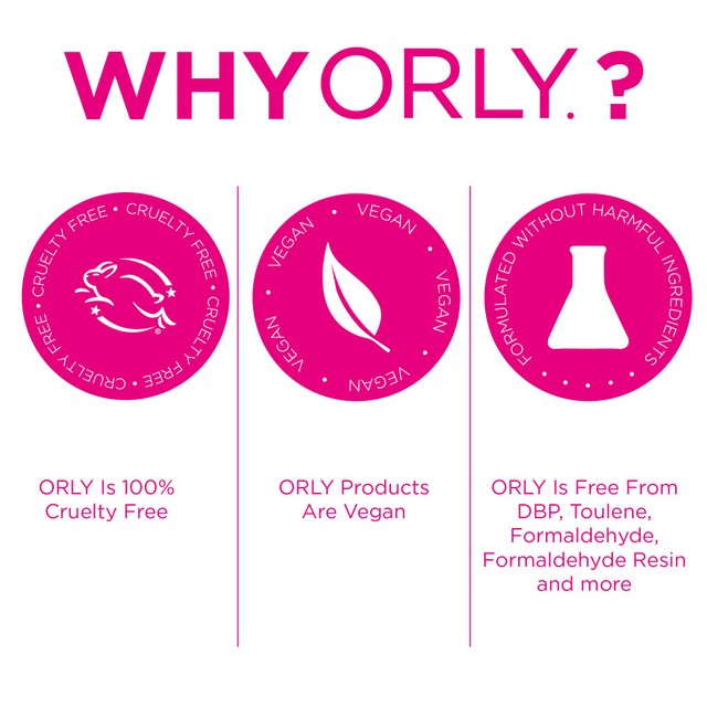 Orly Kiss The Bride nail polish 18ml, imported from the UK