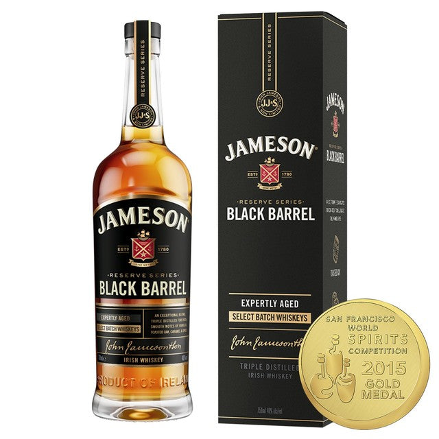 Jameson Black Barrel Blended Whiskey 70cl, UK version