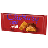 Cadbury Dairy Milk & More Biscoff chocolate bar 195g, imported from the UK