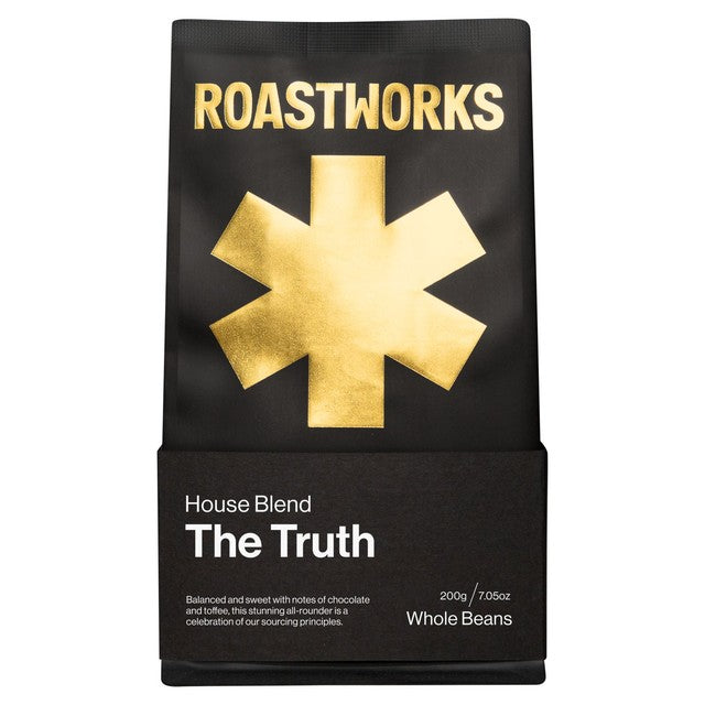 Roastworks The Truth whole bean coffee 200g, imported from the UK