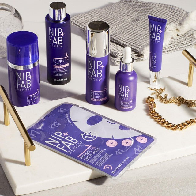 Nip+Fab Retinol Fix Anti Ageing Sheet Mask 25ml, imported from the UK