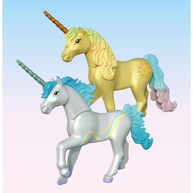Playmobil Magical Unicorns Rainbow Flower playset, imported from the UK