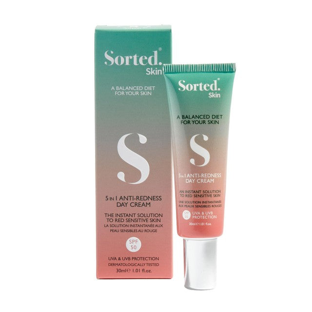Sorted Skin Anti-Redness SPF50 day cream 30ml (British brand)