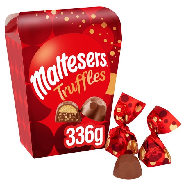 Maltesers milk chocolate truffles gift box 336g, imported from the UK