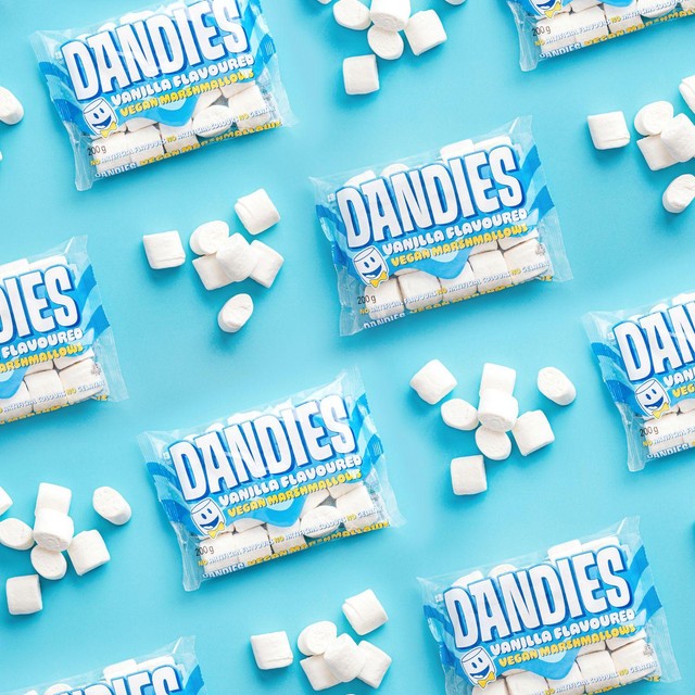 Dandies vegan vanilla marshmallows, imported from the UK