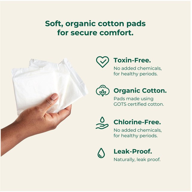 Dame organic cotton day pads 10 pack (British brand)