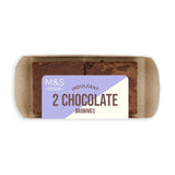 M&S chocolate brownies 2-pack, imported from the UK