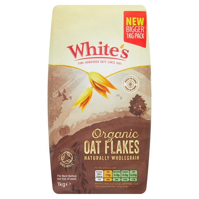 White's organic oat flakes 1kg (British brand)