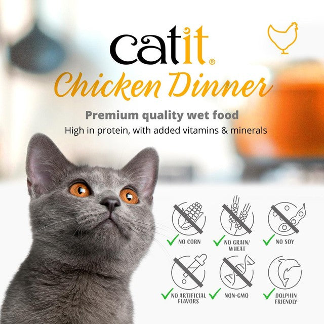 Catit Chicken Dinner Variety Pack cat food, UK version