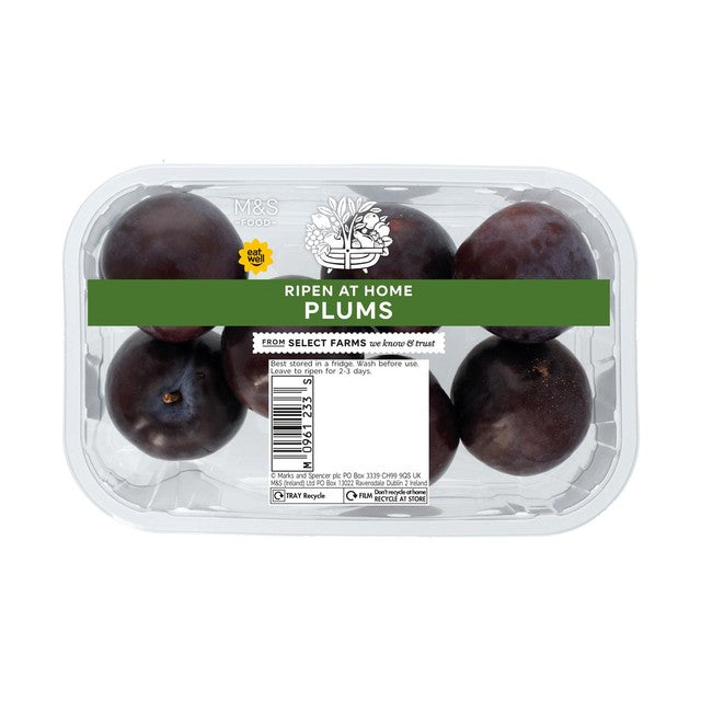 M&S Ripen at Home Plums 400g, imported from the UK