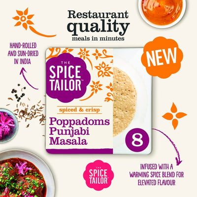 The Spice Tailor Punjabi Masala Poppadoms 72g