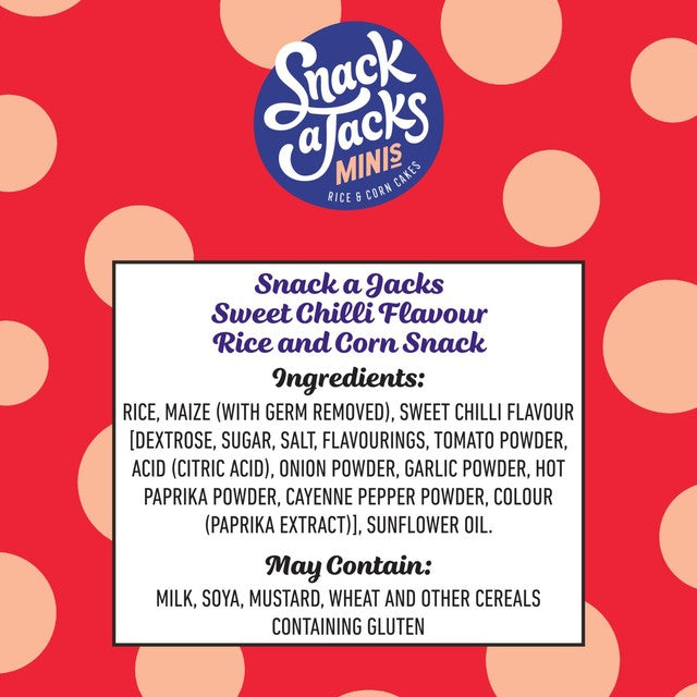 Snack a Jacks sweet chilli rice cakes 19g multipack (British brand)