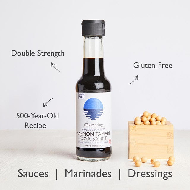 Clearspring Organic Yaemon Tamari Soya Sauce 150ml - British product