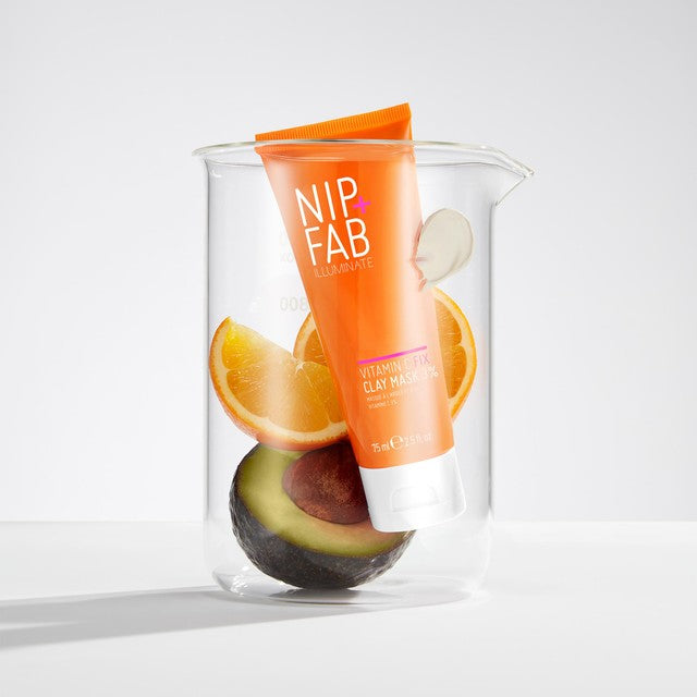 Nip+Fab Vitamin C Fix Clay Mask 3% 75ml, imported from the UK