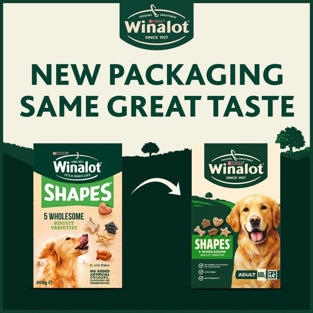 Winalot Shapes dog biscuits 800g (British brand)