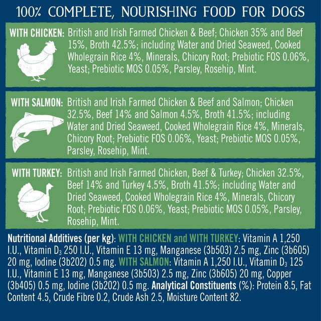 Butcher's wet dog food variety pack 6 x 390g - British product