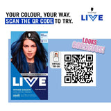 Schwarzkopf LIVE Intense Colour U67 Blue Mercury hair dye kit, UK version