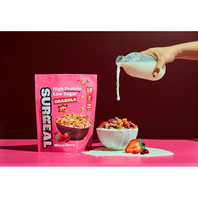 Surreal Mixed Berry Granola pouch - British brand