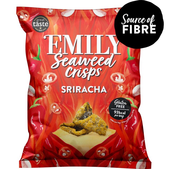 Emily Sriracha Seaweed Crisps 18g - British product